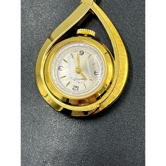 Chateau Vintage Pendant Swiss
Watch Womens Gold‎ Tone Stainless Steel White Dial main image 6